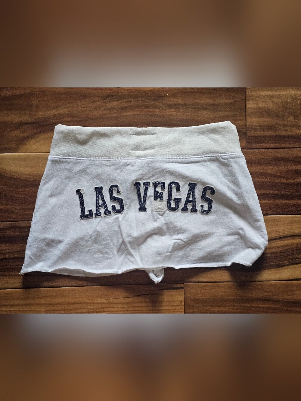 LAS VEGAS White Drawstring Short